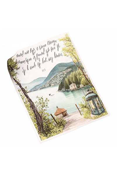 INOVATIX Set de 8 autocolante pentru cărți poștale cu peisaj montan, INOVATIX...