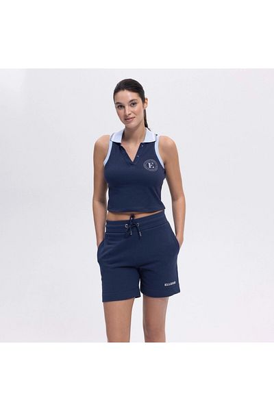 Ellesse Tricou de damă bleumarin din bumbac cu guler polo – Ef401-nv