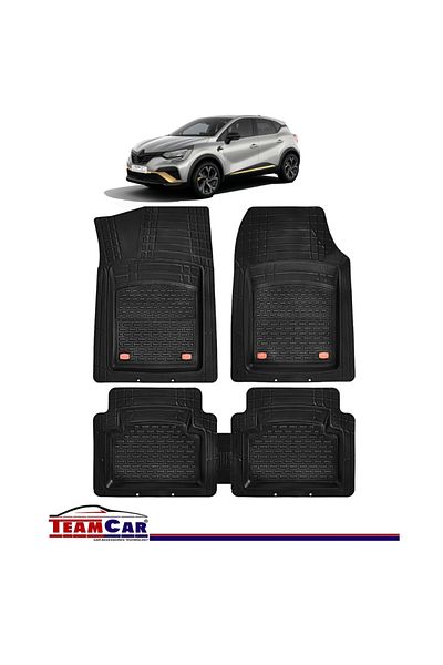 TEAMCAR ® Tray Type Car Mats Compatible With Renault Captur Ii (2019 ) - Suv