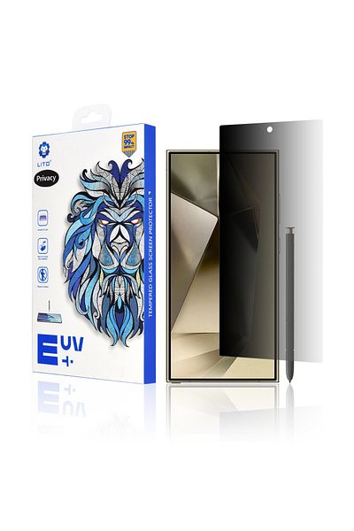 Lito Folie de protecție pentru Samsung Galaxy S24 Ultra - Sticlă UV Lito 3D - Confidențialitate