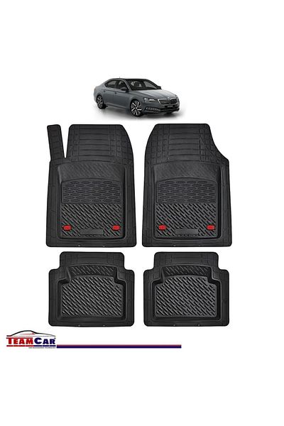 TEAMCAR ® Car Mats Tray Type Compatible with Skoda Superb III (2015–2023) Black Durable Material