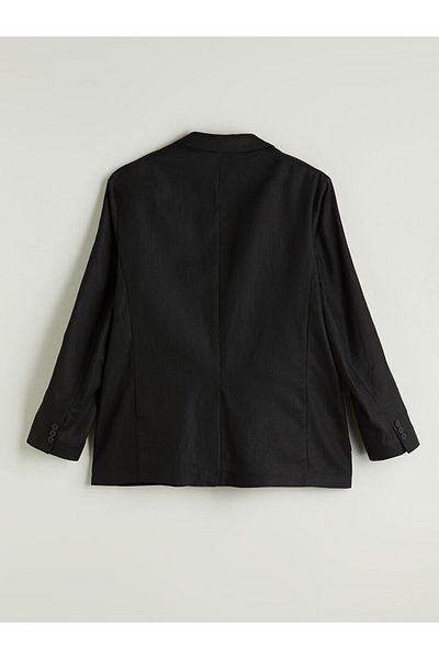 LC Waikiki Southblue Standard Fit Linen Look Men's Blazer Jacket