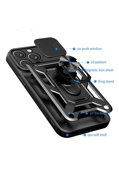Techsuit Case for iPhone 16 Pro Max - Techsuit CamShield Series - Rose Gold