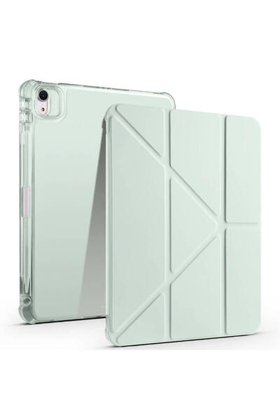 Başkenttekno حافظة iPad Air 11 2025 M3 ثلاثية الطي مع حامل ومقصورة للقلم