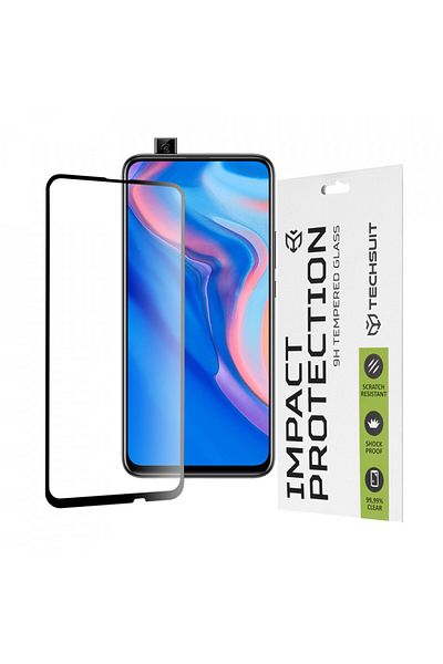 Techsuit Folie for Huawei P Smart Z / Y9 Prime 2019 - Techsuit 111D Full Cover / Full Glue Glass - Black