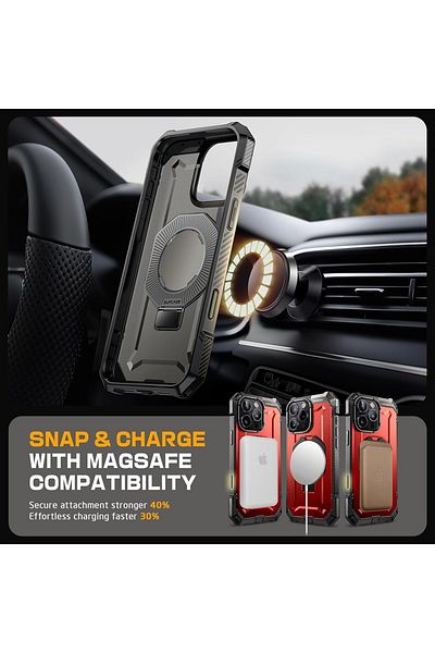 Supcase IPhone 16 Pro Case - Supcase Unicorn Beetle Defender - Ruddy
