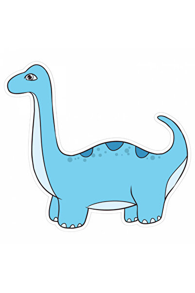 INOVATIX Set de 8 piese, autocolant dinozaur Brontosaurus, INOVATIX®. 6 cm