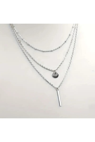 Feron accessories قلادة نسائية مستديرة بسيطة مطرزة TM5858