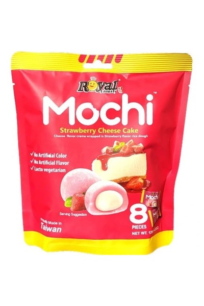 Royal Family كعكة الجبن بالفراولة موتشي 120 جرام × 3