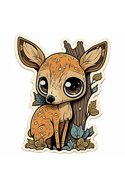 INOVATIX Σετ 8 τεμαχίων, αυτοκόλλητο καφέ δάσους, INOVATIX®. 6 εκ.