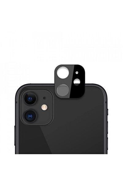 Techsuit Folie foto pentru iPhone 12 - Techsuit Full Camera Glass - Negru