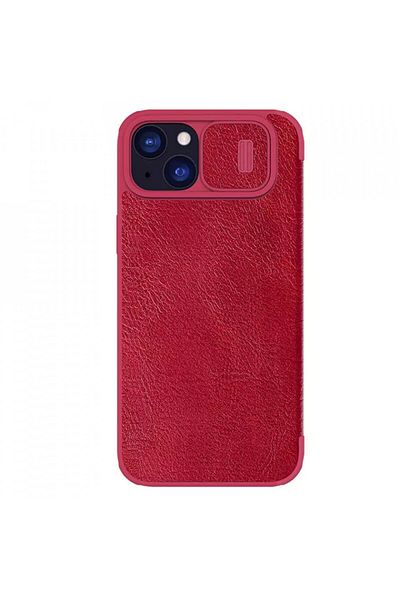 Nillkin IPhone 15 Plus Case - Nillkin QIN Leather Case - Red