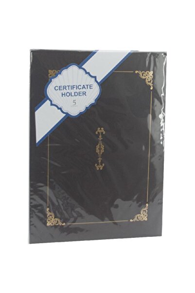 Roco حامل شهادة مع طباعة - مقاس A4، إطار من مادة PVC سوداء