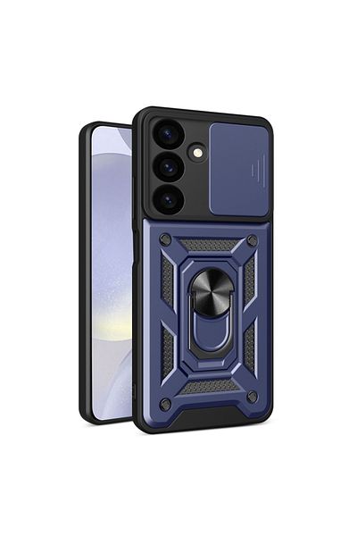 Techsuit Husă pentru Samsung Galaxy S24 FE - Seria Techsuit CamShield - Albastră