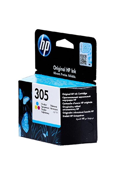 HP خرطوشة حبر نفث الحبر 305 الأصلية لنصوص حادة وألوان زاهية