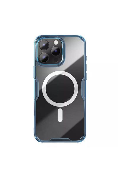 Nillkin Carcasă pentru iPhone 16 Pro Max - Carcasă magnetică Nillkin Nature TPU Pro - Albastră