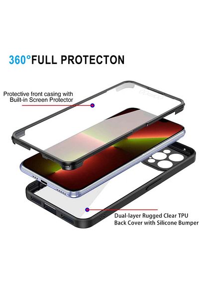 Techsuit Husă iPhone 13 Pro + Protector de Ecran - Techsuit ColorVerse 360 ​​Series - Albastră