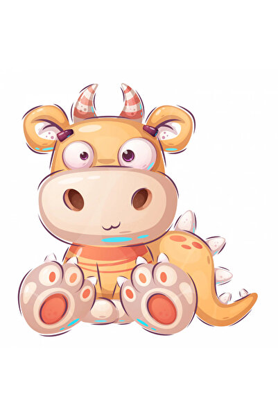 INOVATIX Set de 8 bucăți, autocolant dinozaur, INOVATIX®. 6 cm