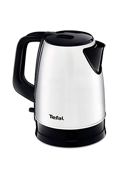 TEFAL 2400W Good Value Stainless Steel Electric Kettle with Removable Lid Silver and Black 1.7 Liter