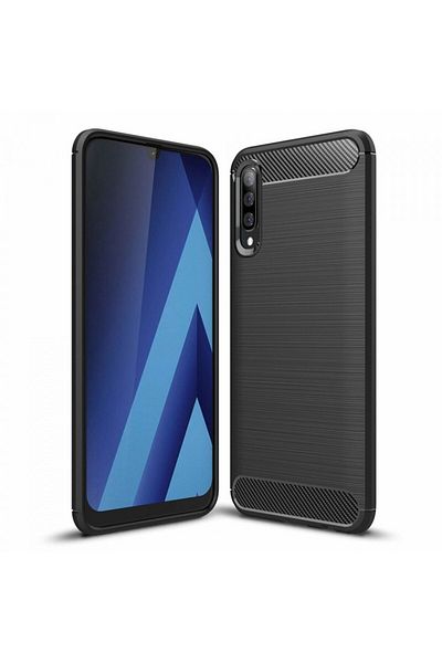 Techsuit Case for Samsung Galaxy A30s / A50 / A50s - Techsuit Carbon Silicone - Black