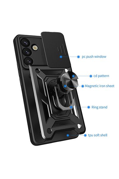Techsuit Husă pentru Samsung Galaxy S25 Plus - Seria Techsuit CamShield - Albastră