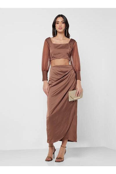 that's my gal Sarong-Style Skirt & Crop Top