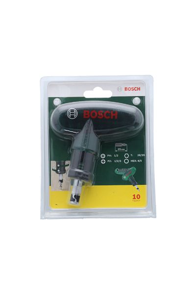Bosch 10-Piece Soft Grip Pocket Screwdriver Bit Set Multicolor