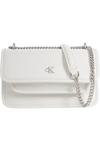 Calvin Klein Women Chalk Chain Mini Ew Flap Mini Bag