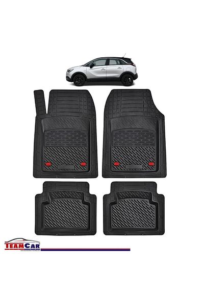 TEAMCAR ® Tray Type Car Mats Compatible With Opel Crossland X (2017–2020) - Suv
