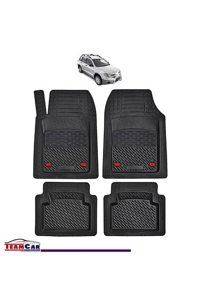 TEAMCAR ® Tray Type Car Mats Compatible With Mitsubishi Outlander I (2001–2008) - Suv