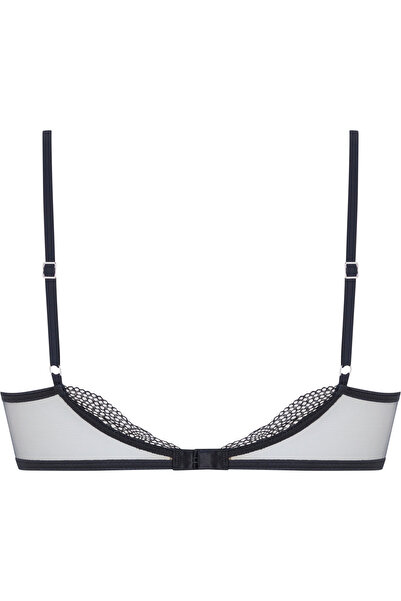 Calvin Klein Women Black Geo Lace Unlined Plunge Bra