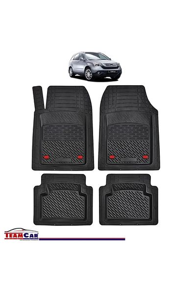TEAMCAR ® Tray Type Car Mats Compatible With Honda Cr-v 3 (2006–2012) - Suv