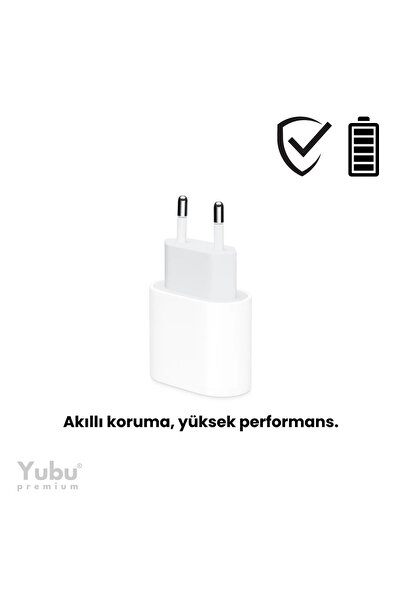 yubu iPhone 20 Watt (USB-C) Hızlı Şarj Güç Adaptörü