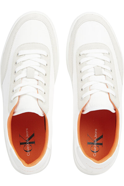 Calvin Klein Calvin Klein Men Creamy White/White/Firecracker Classic Cupsole Su Low Top Sneakers