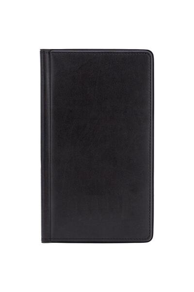 Roco حامل فواتير - جيبان مع حامل لبطاقات الائتمان، بتصميم فاتورة/إيصال، أسود