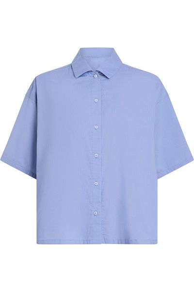 Calvin Klein Women Glacier Solid Short Sleeves Shirt