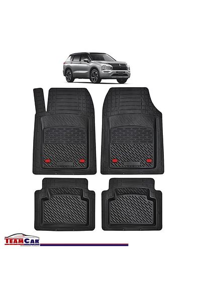 TEAMCAR ® Tray Type Car Mats Compatible With Mitsubishi Outlander Iv (2021–PRESENT) - Suv