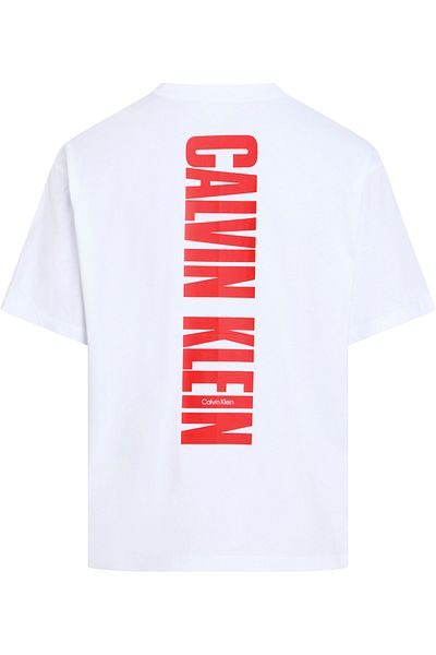 Calvin Klein Calvin Klein Men Brilliant White Relaxed Fit Vert Logo T-Shirt