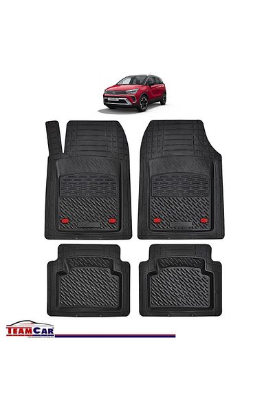 TEAMCAR ® Tray Type Car Mats Compatible With Opel Crossland (2020–PRESENT) - Suv