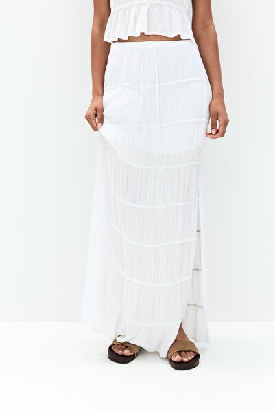 Pull & Bear Panelled midi skirt