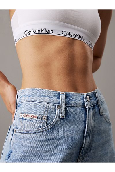 Calvin Klein Women Denim Light Blue Bermuda Shorts