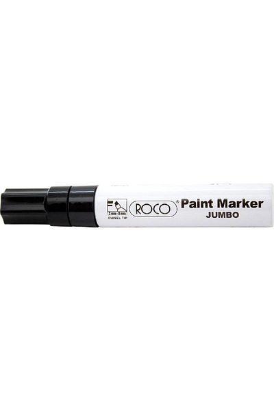 Roco Jumbo Paint Marker – 8 mm Chisel Tip, Black