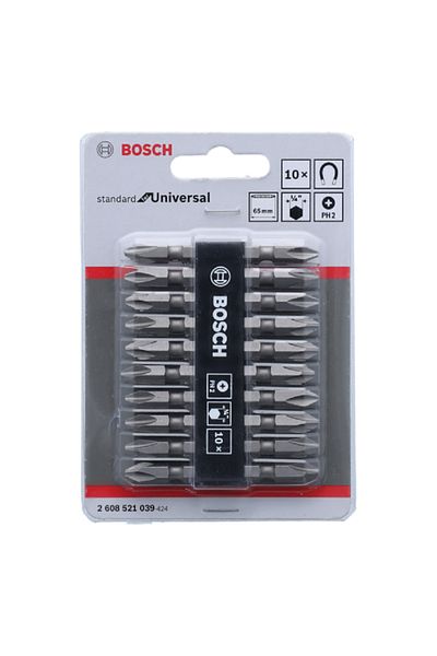 Bosch 10-Piece Extra Hard Double Ended PH2 Screwdriver Bits
