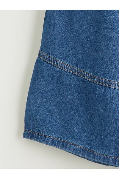 LC Waikiki LCW Kids Fusta Jeans pentru fete cu talie elastică Indigo