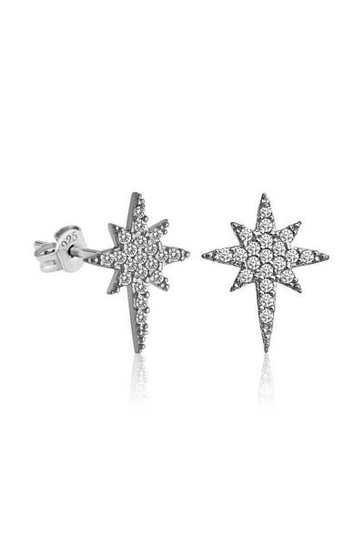 norsary Silver Polar Star Earrings