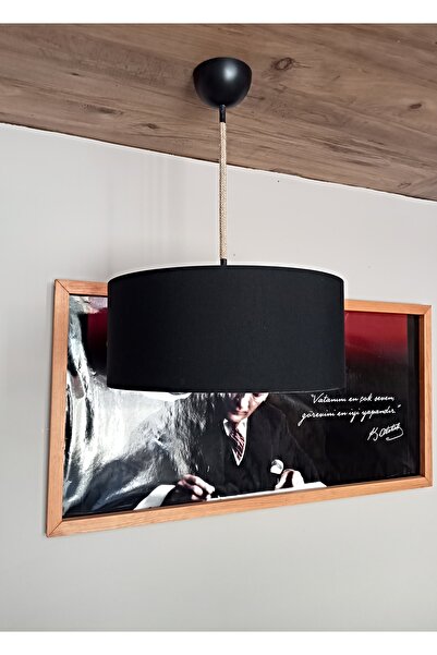 Balsa Dekor AVİZE-SİYAH-JÜT ÖRGÜ KABLO-GENÇ& YATAK ODASI-SALON