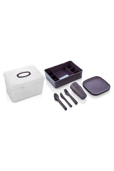 Carpekitchen Picnic Organizer Set 33 Pieces for 6 People with Cup and Spice Carrying Apparatus
