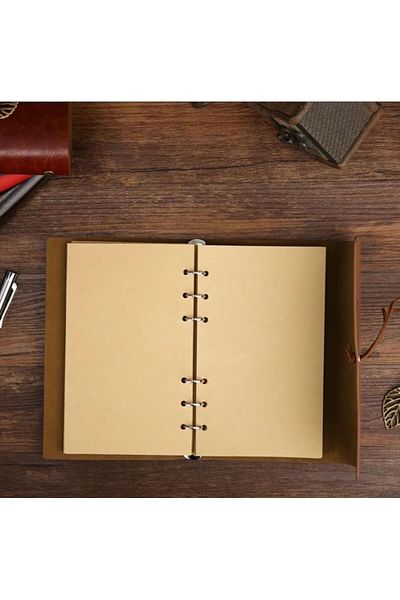 sedu Leaf Embossed Leather Scrapbook