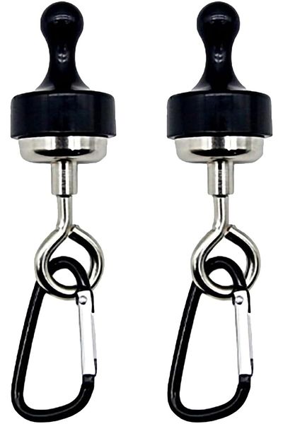COOYA Multi Purpose Magnetic Hanger,Multifunctional Magnetic Hook for Camping, Kitchen, Office(Pack of 2)