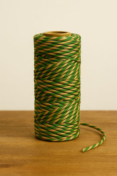 OLİ Art Green Kraft Cotton Packaging String 200 Meters Cotton Package String 200m